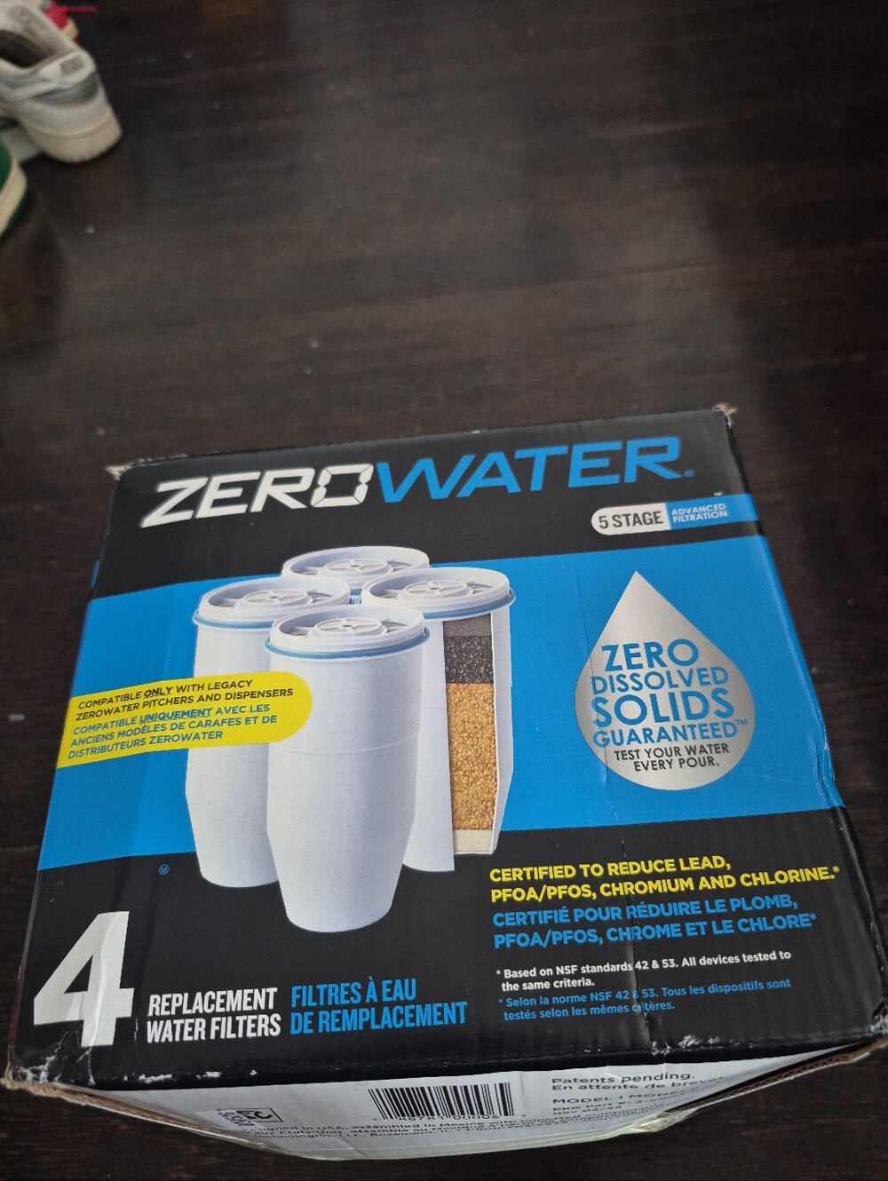4-Pack Zero Water 5 Stage Advanced Filtration Replacement Water Filters ZR-006